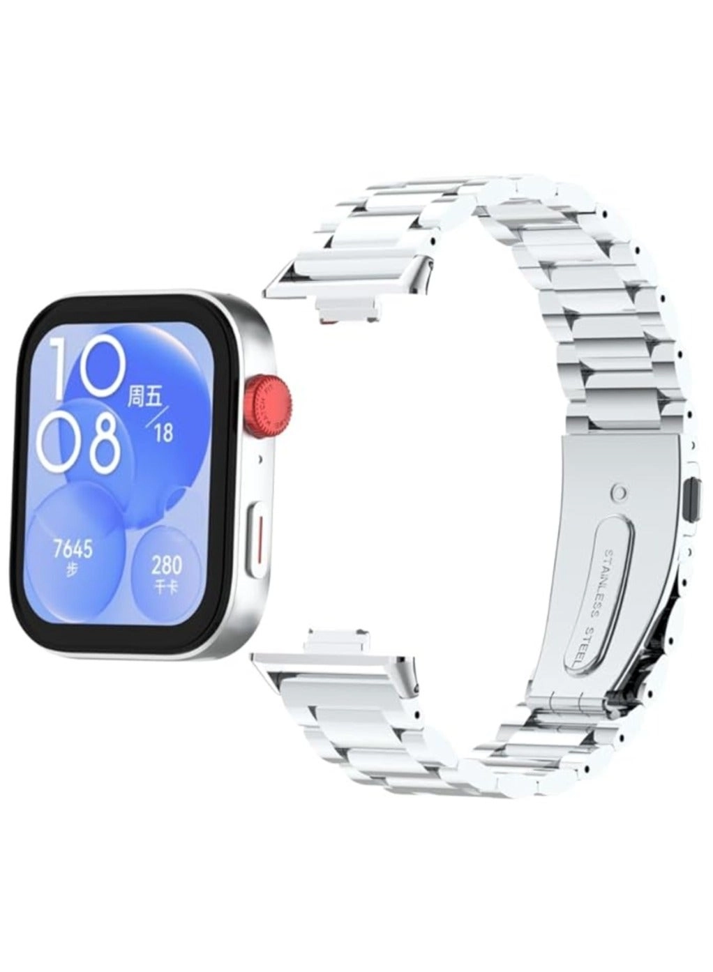 LIXES Watch Fit 3 18mm Stainless Steel Mesh