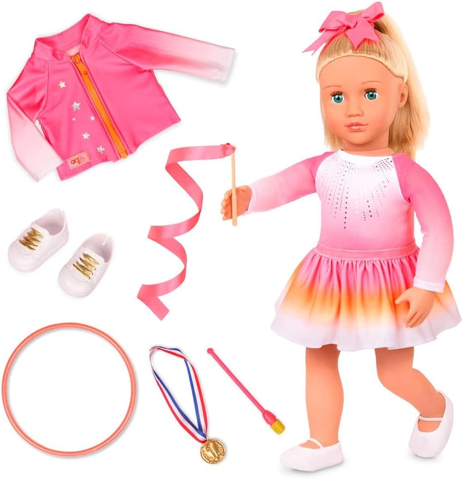 Our Generation Indy Activity Gymnast Doll - 18-inch Luggage Set Ages 3+