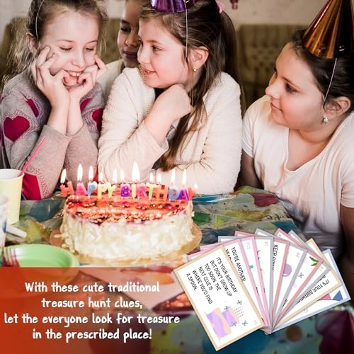 Birthday Treasure Hunt Clue Cards - 15 piece