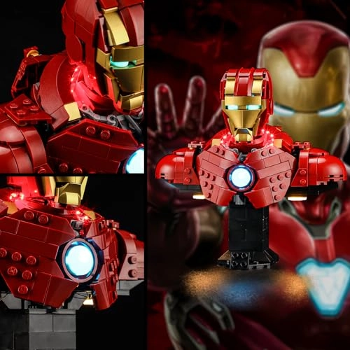 Led Light for LEGO Iron Man MK4 Bust 76327