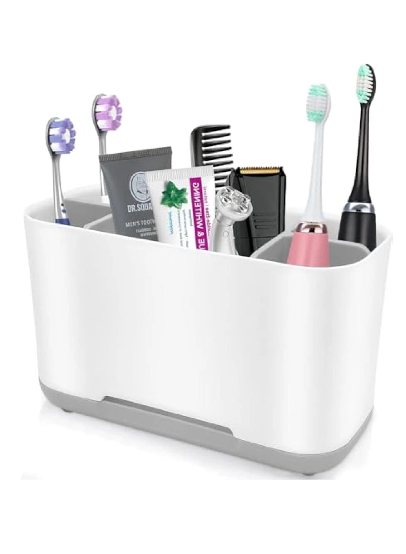 Generic Toothbrush and Toothpaste Holder - 6 slots Drainage