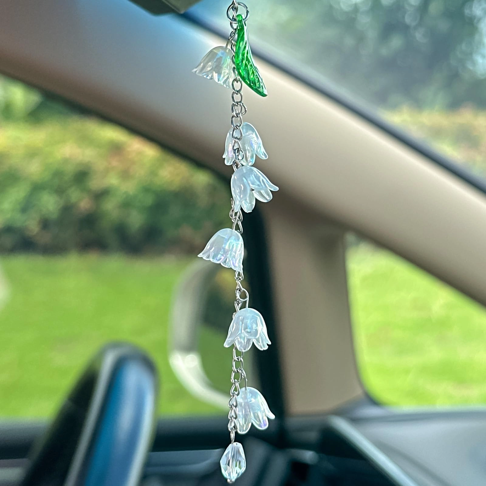 casona Flower Car Charm - ABS Plastic,Alloy
