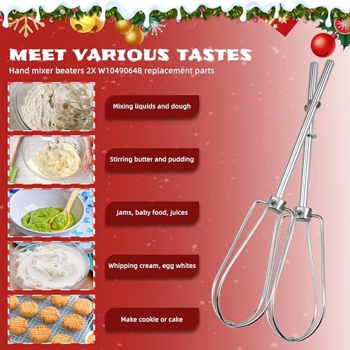 Hand Mixer Beaters - W10490648 2PACK