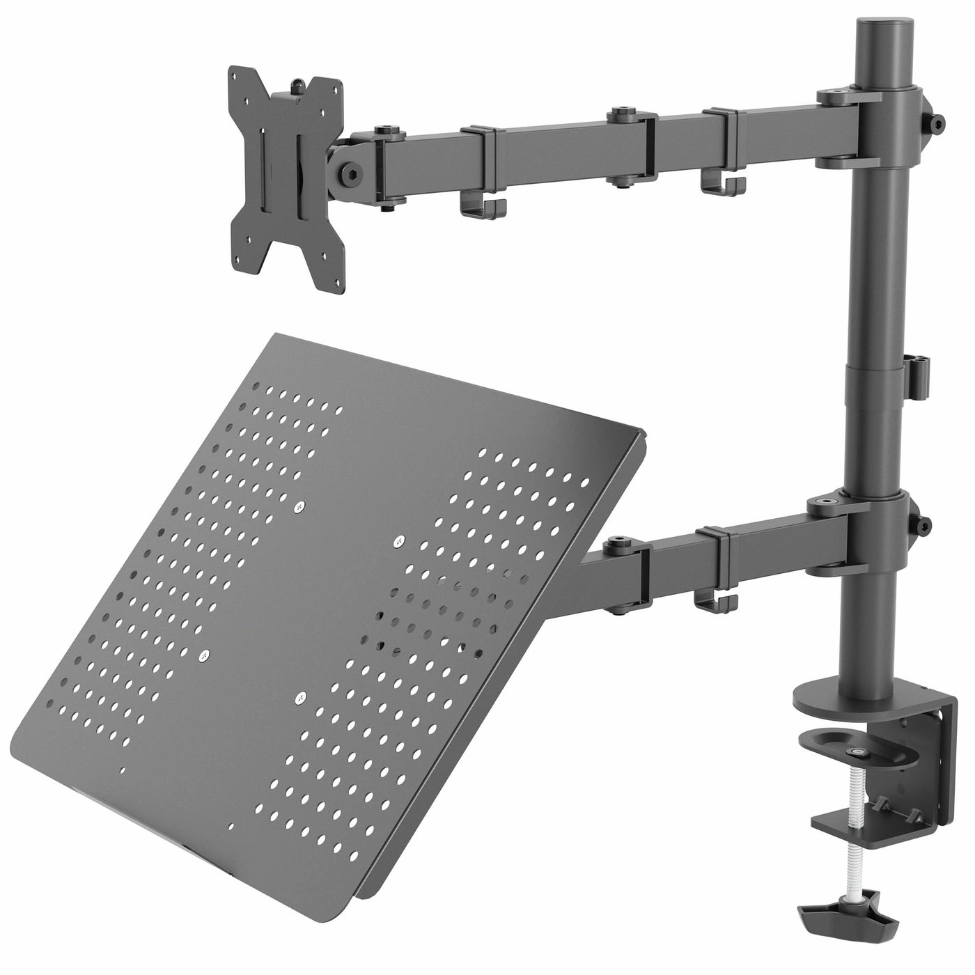 VIVO Single Computer Monitor and Laptop Desk Mount - Single 13 to 32 inch