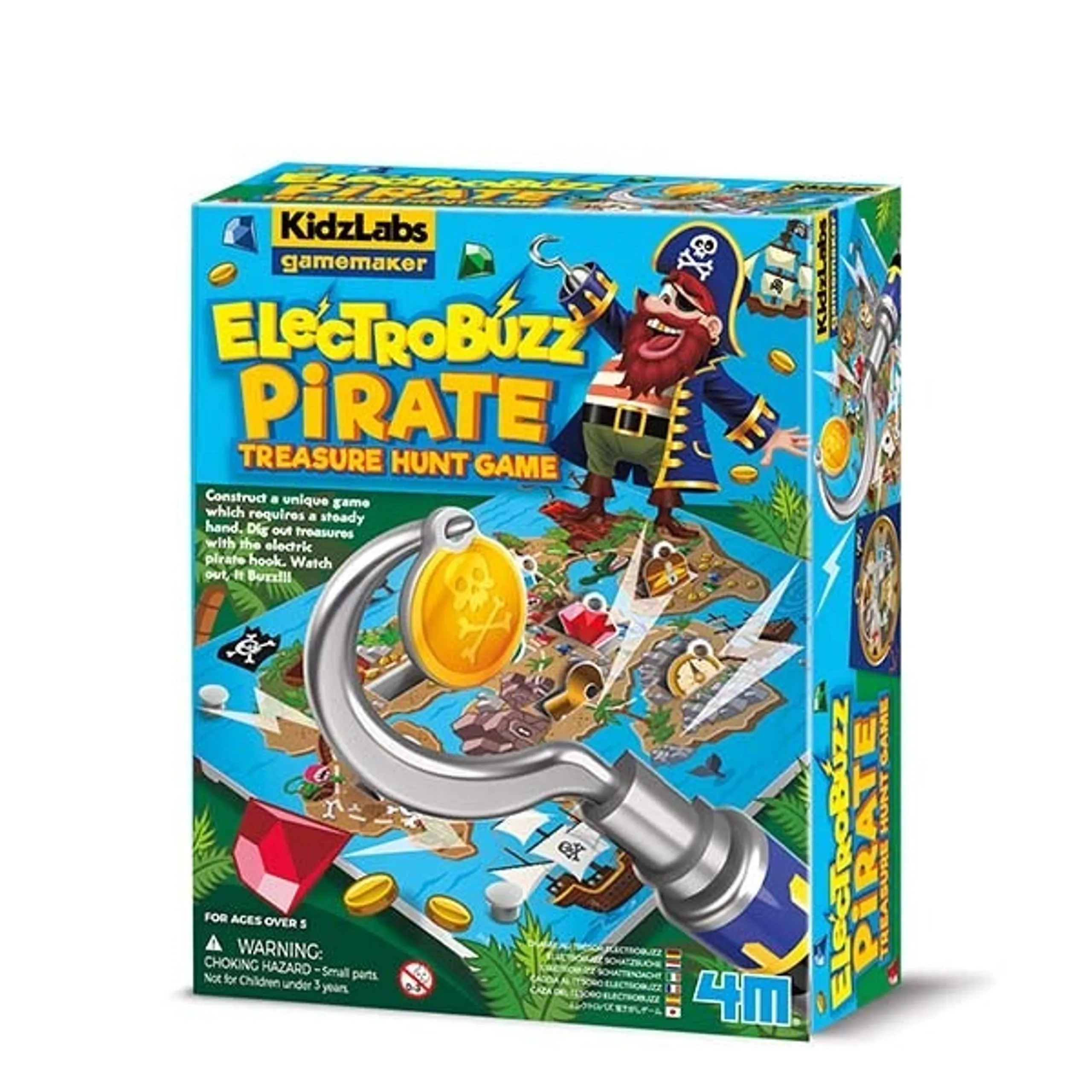 4M KidzLabs Gamemaker Pirate Treasure Game Kit STEM Art - 5 years+