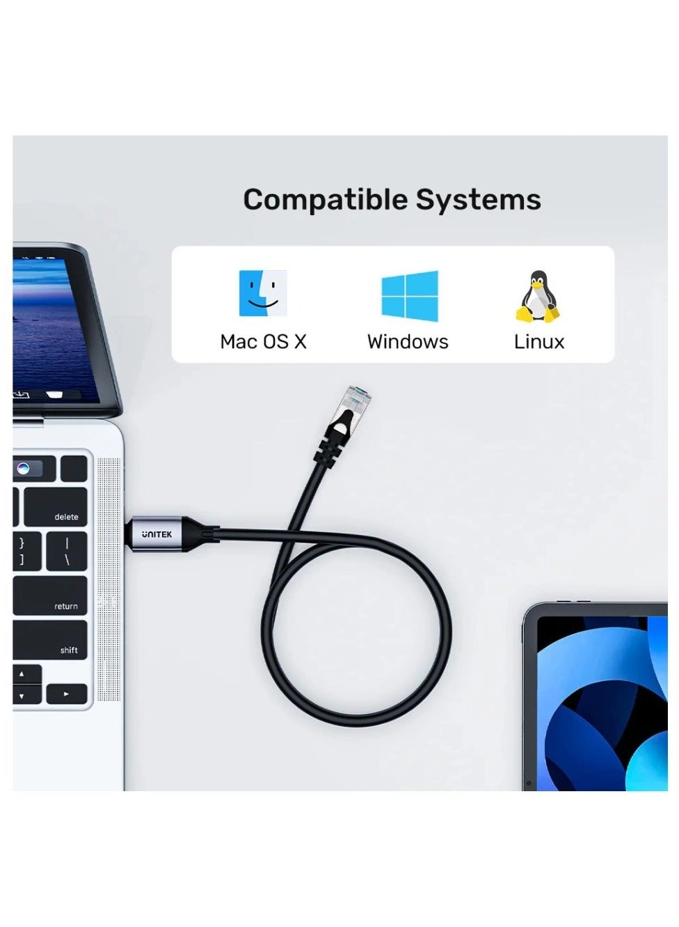 USB-C to Ethernet Adapter USB-C to Ethernet 1m