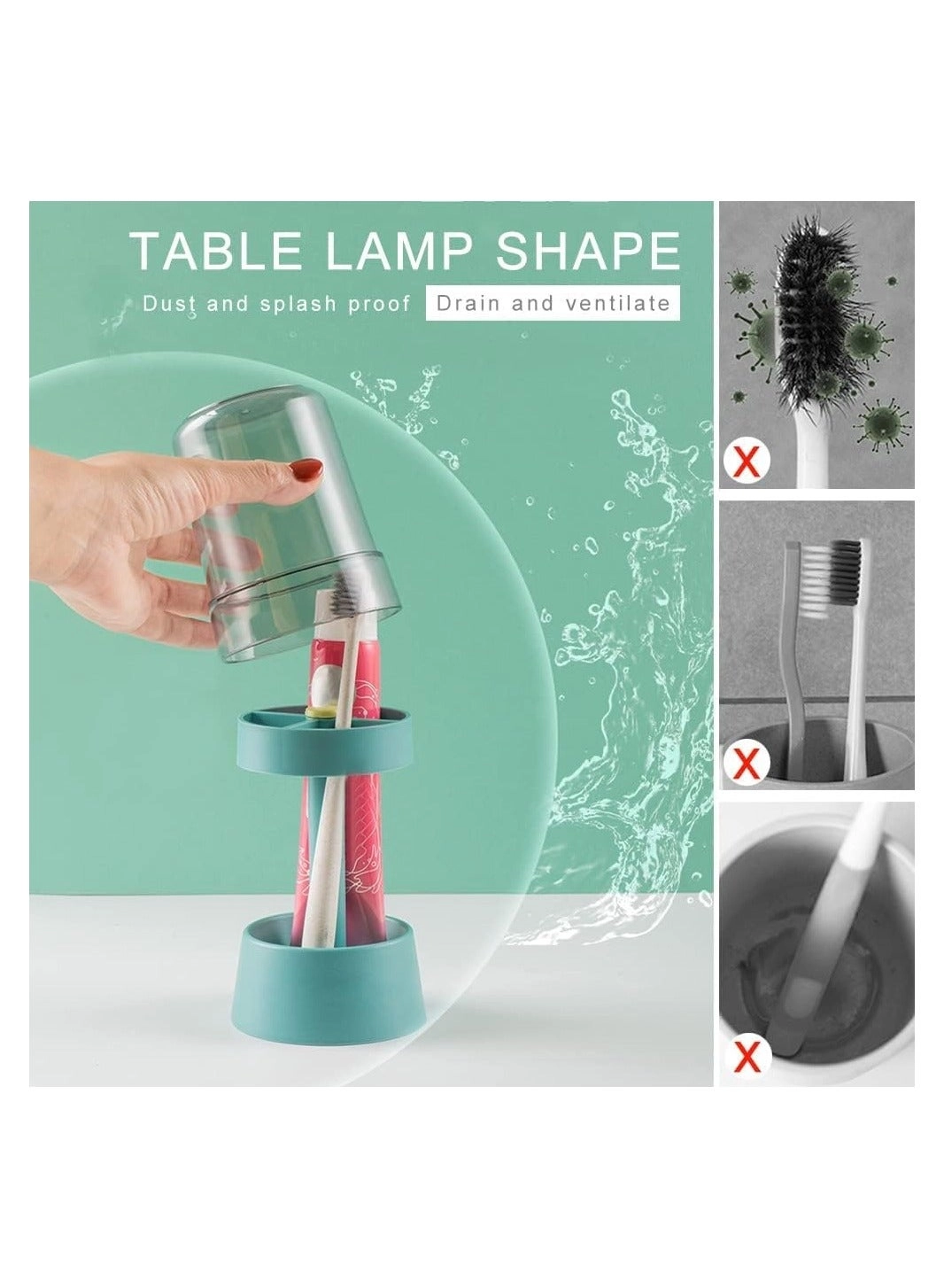 Toothbrush Toothpaste Holder - 3 Slots