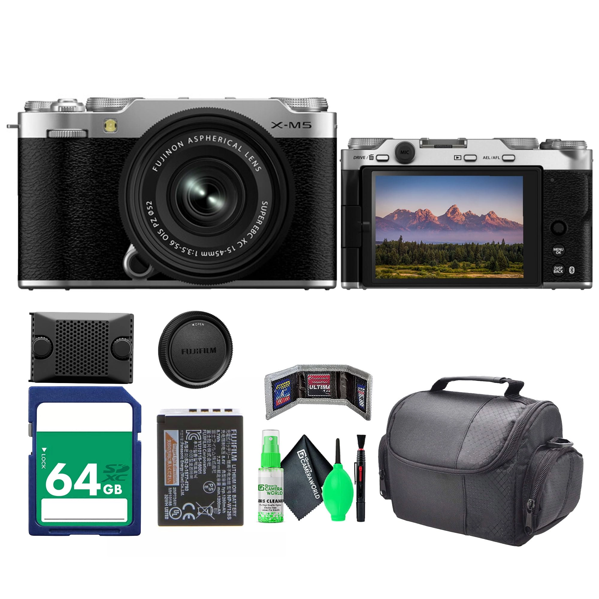 Fujifilm X-M5 + SF-M Tough Series + Cleaning kit + Travel Bag