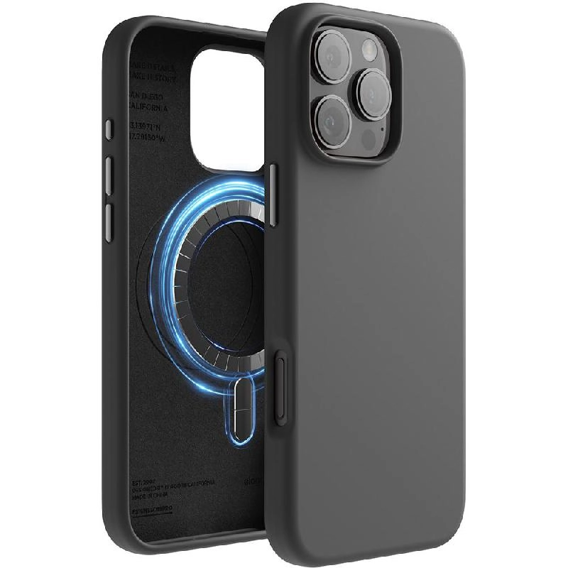 elago Magnetic Silicone Back Cover Mobile Case with MagSafe for iPhone 16 Pro Max