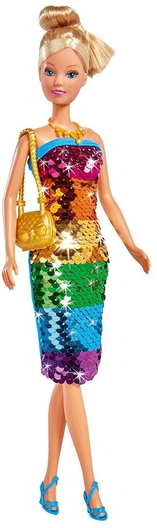 Simba Steffi Love Fashion Doll - 29 cm Rainbow Sequin Dress Ages 3+