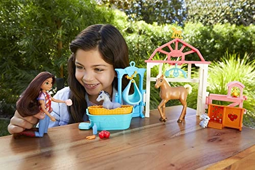 Lucky Doll - 7" 7 movable joints + Horse - 8" soft mane & tail Ages 3+