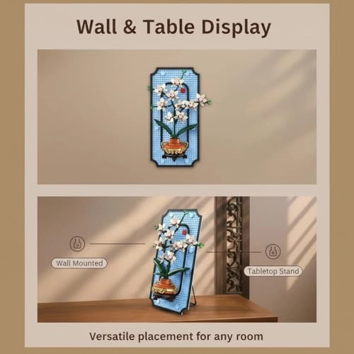 Orchid Flowers Building Set (K96235) - Blue