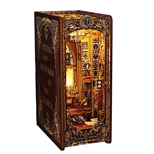 3D Wooden Puzzle Bookshelf Insert - Library of Books 1:24