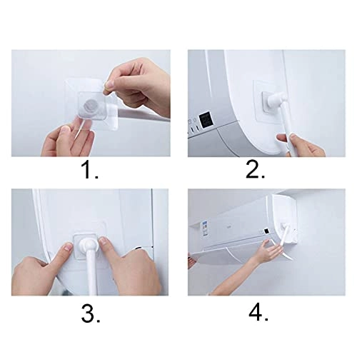 Retractable Air Conditioner Shield - 58*19cm PP+PS+PVC