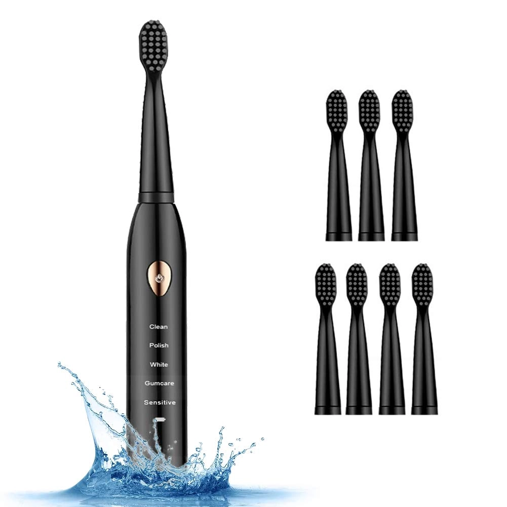 Sonic Toothbrush - 8 Brush Heads 5 Modes 60 Days