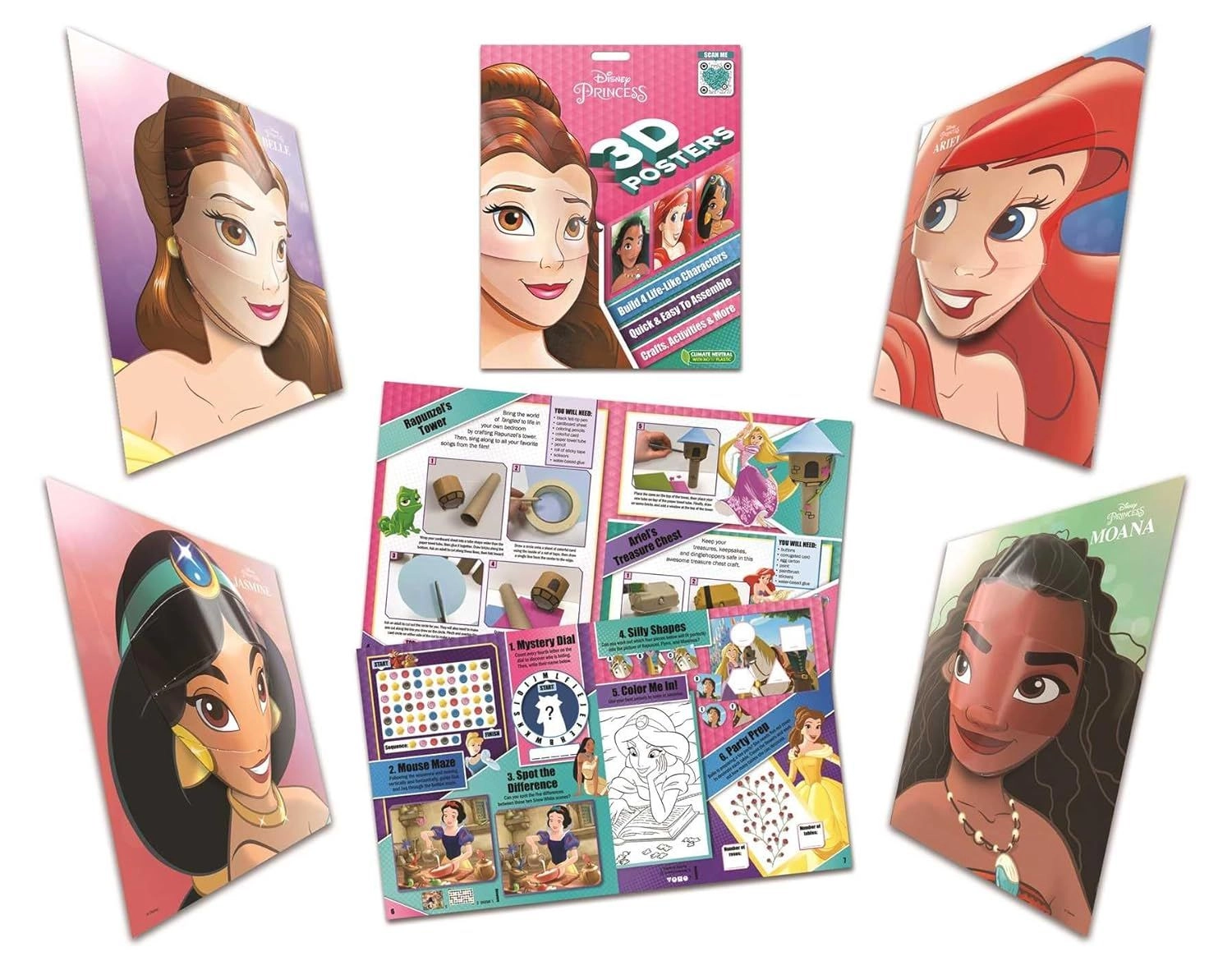 Disney Princess 3D Posters - 22 x 1 x 27 cm