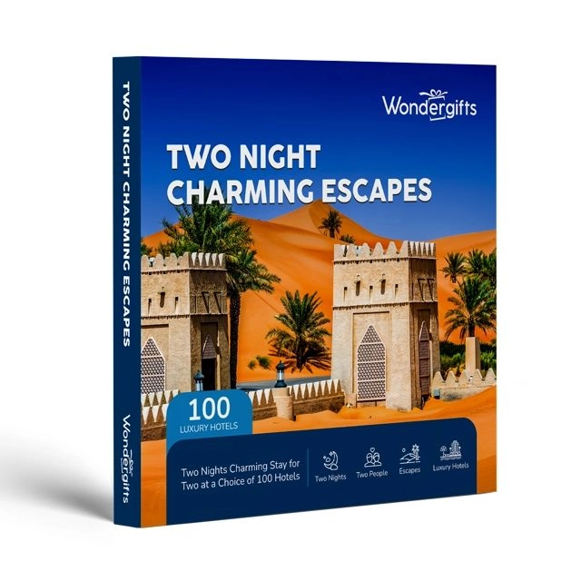WONDERGIFTS Charming Escapes Gift Experience Box - Two Night 100 Premier Hotels