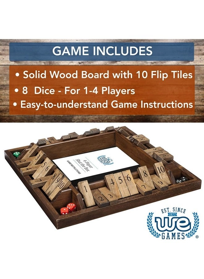 Shut The Box: Classic - 4 Player Dice Game