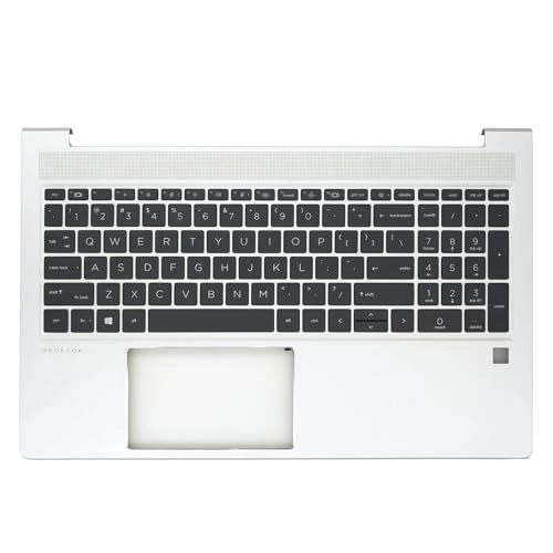 Probook 450 455 G8 - Palmrest Upper Case Backlit Keyboard Silver
