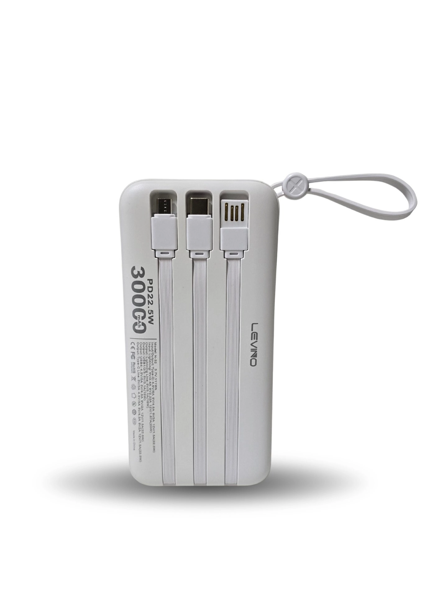 N-32 - 30000mAh 22.5W Fast charging 4 USB 2 Type-C