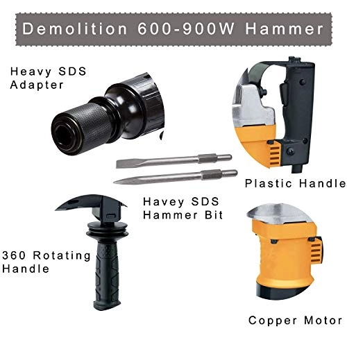 Demolition Hammer - 800W To 1200Watt