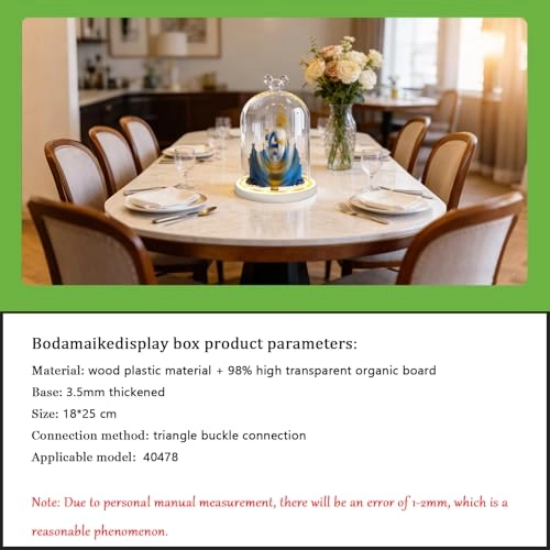 Illuminated Glass Display Case - 3 mm ultra-clear acrylic 18 x 25 cm