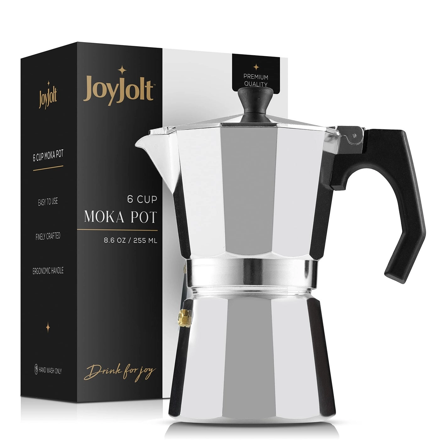 JoyJolt Italian Moka Pot - 6 Cup