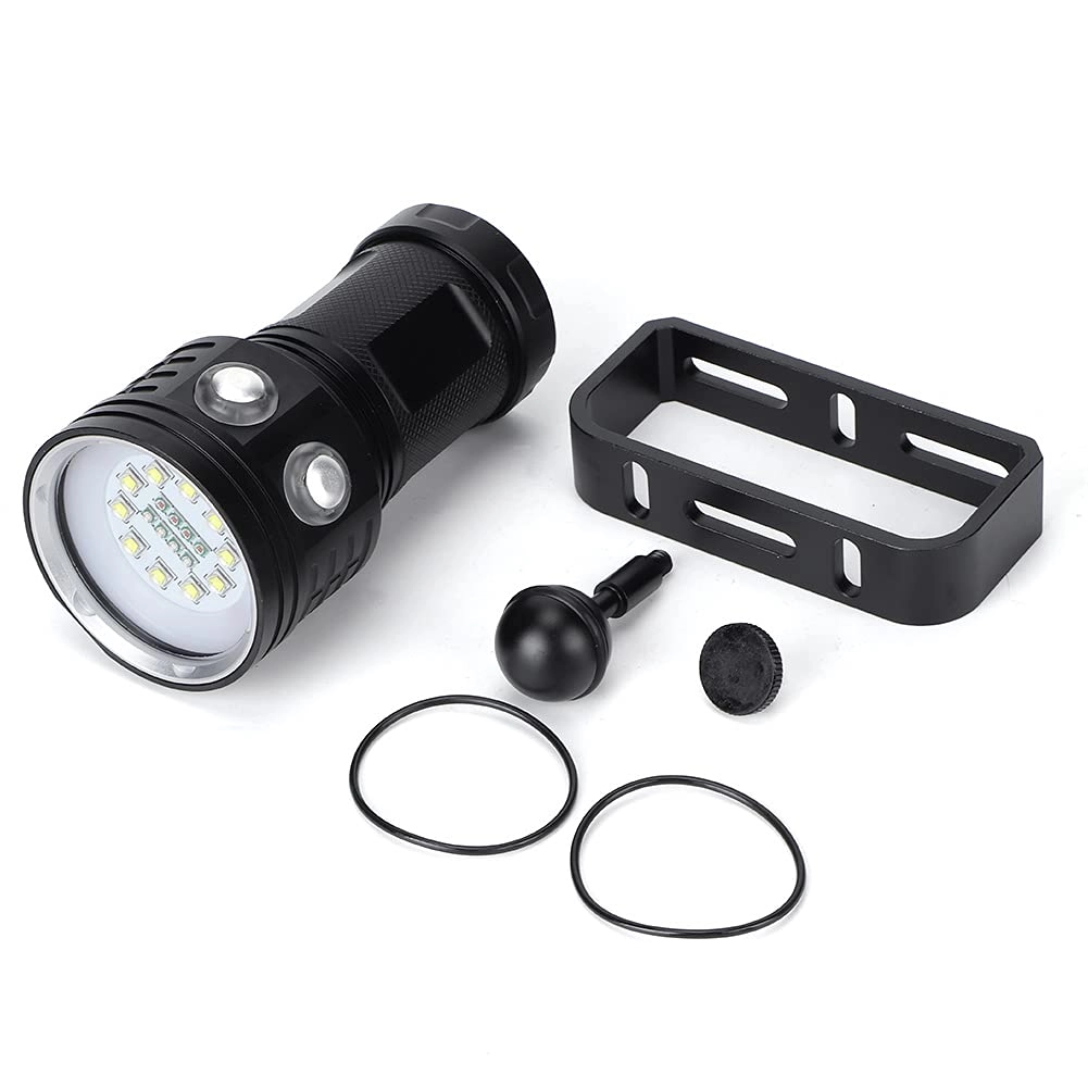 LIZEALUCKY P50 Quad Core Diving Flashlight - 8000LM IPX8