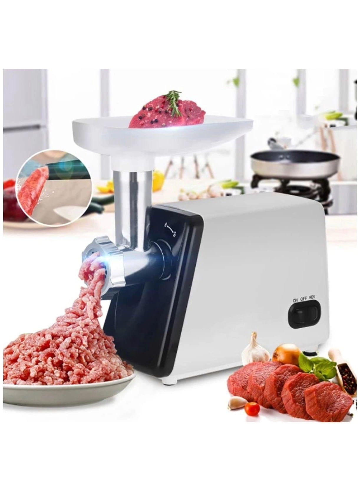 3 in 1 Multifunction Electric Meat Grinder - Heavy Duty Dual Safety