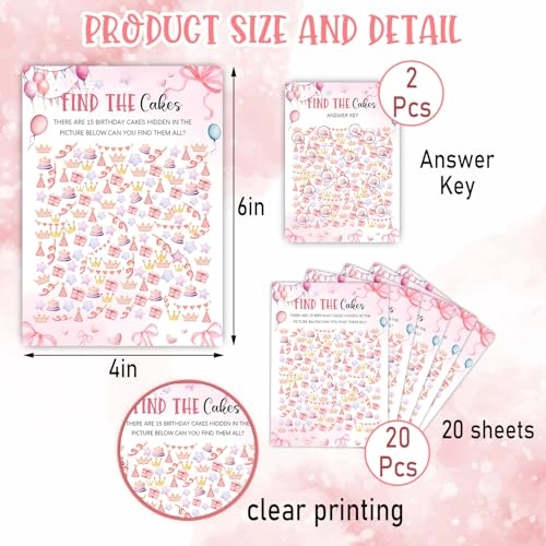 GameCards07-SB - 20 slumber party game cards and 2 answer key