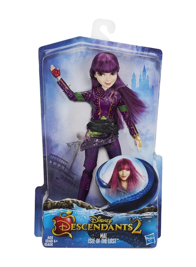 Mal Doll - 5.84 in Purple/Black/Beige Ages 6+