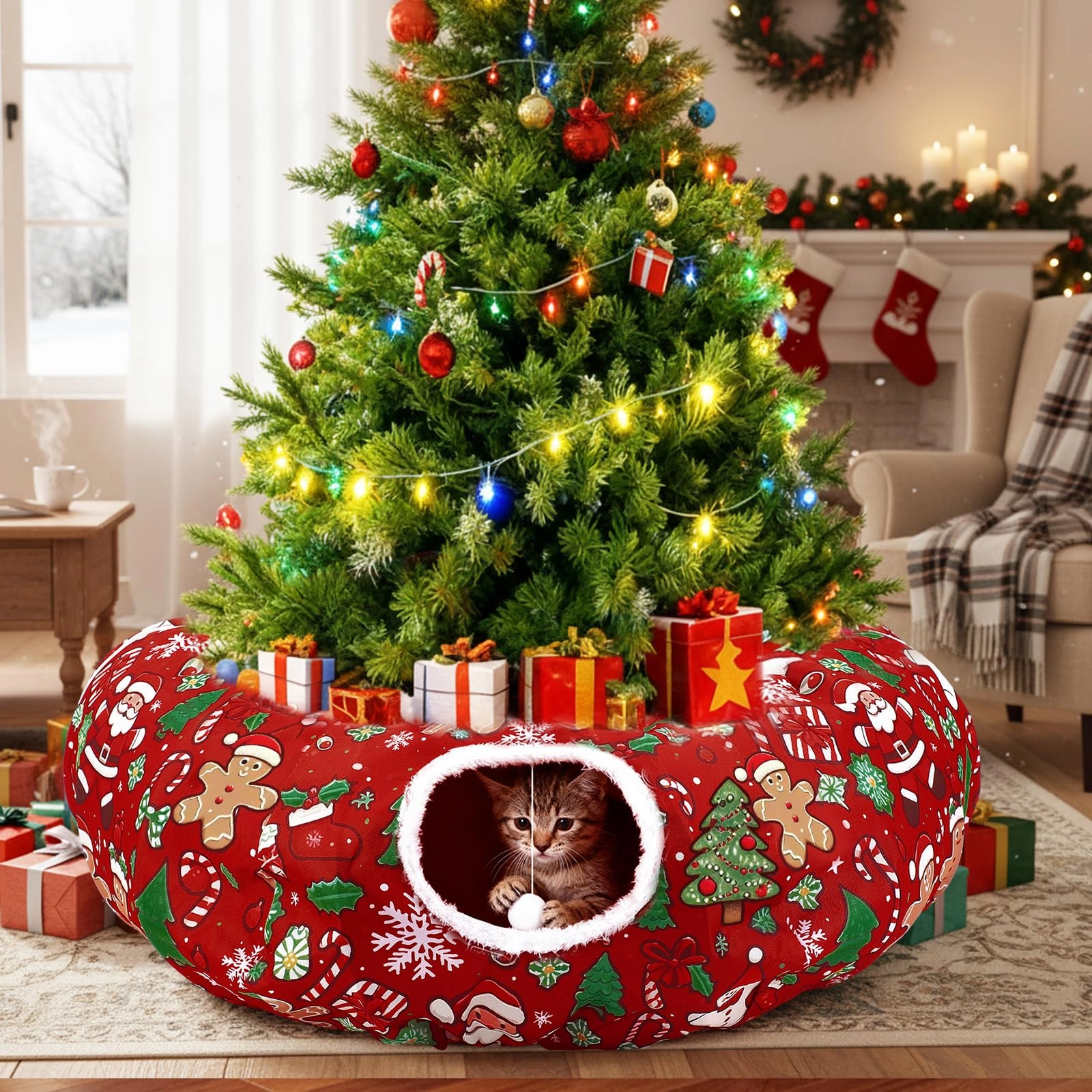 SilTriangle Cat Tunnel - thick Oxford fabric