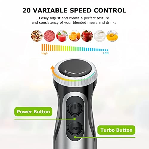 Immersion Hand Blender - 2.05 Pounds 500 watts
