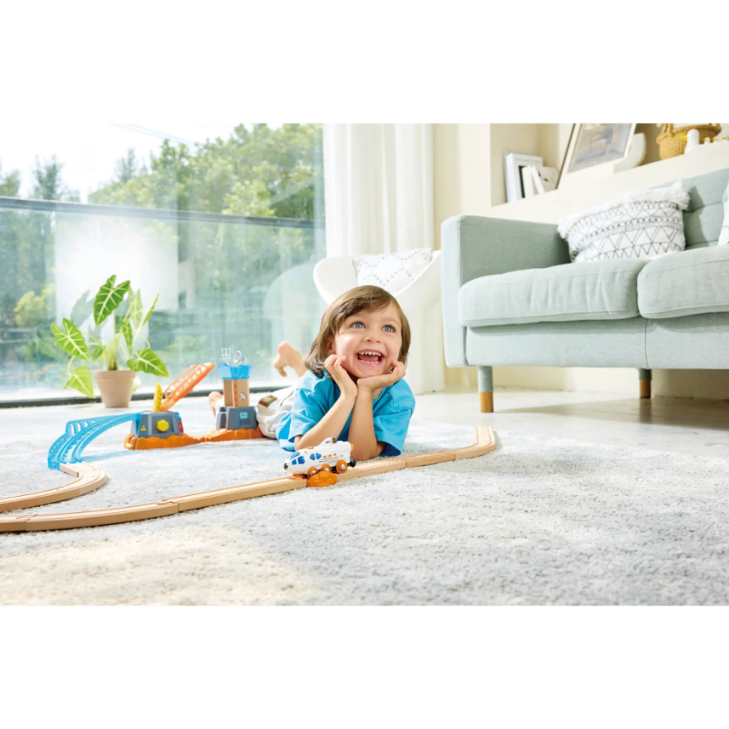 2-In-1 Space Shuttle Plane And Train Toy