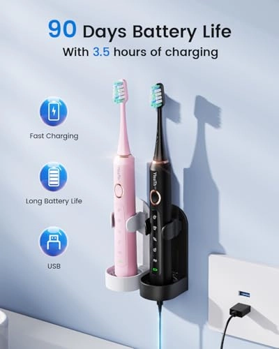 Y05U - Sonic Toothbrush 8 Brush Heads 5 Modes Pack