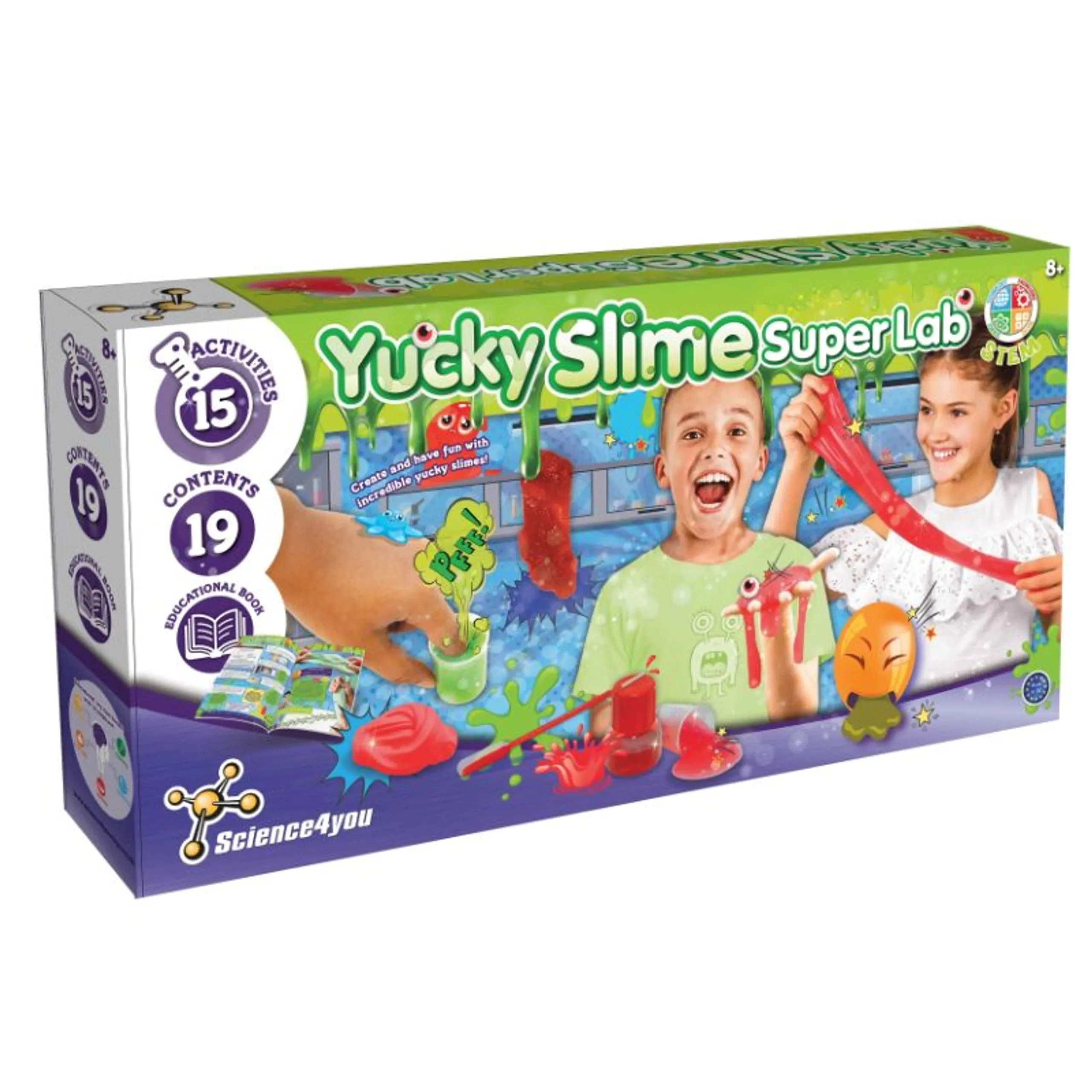 Science4You Yucky Slime Super Lab Stem learning - 8 years+