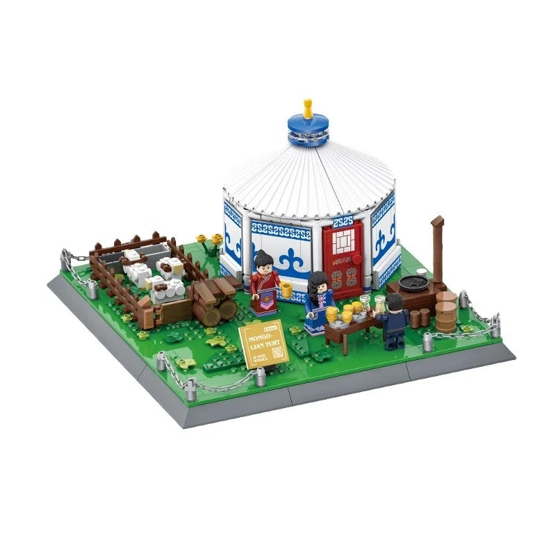 Mongolian Yurt Building Set - 778 pcs Architecture