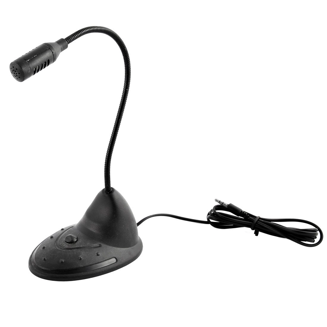 3.5mm Stereo Studio Speech Microphone Mic Stand Mount - Black Small