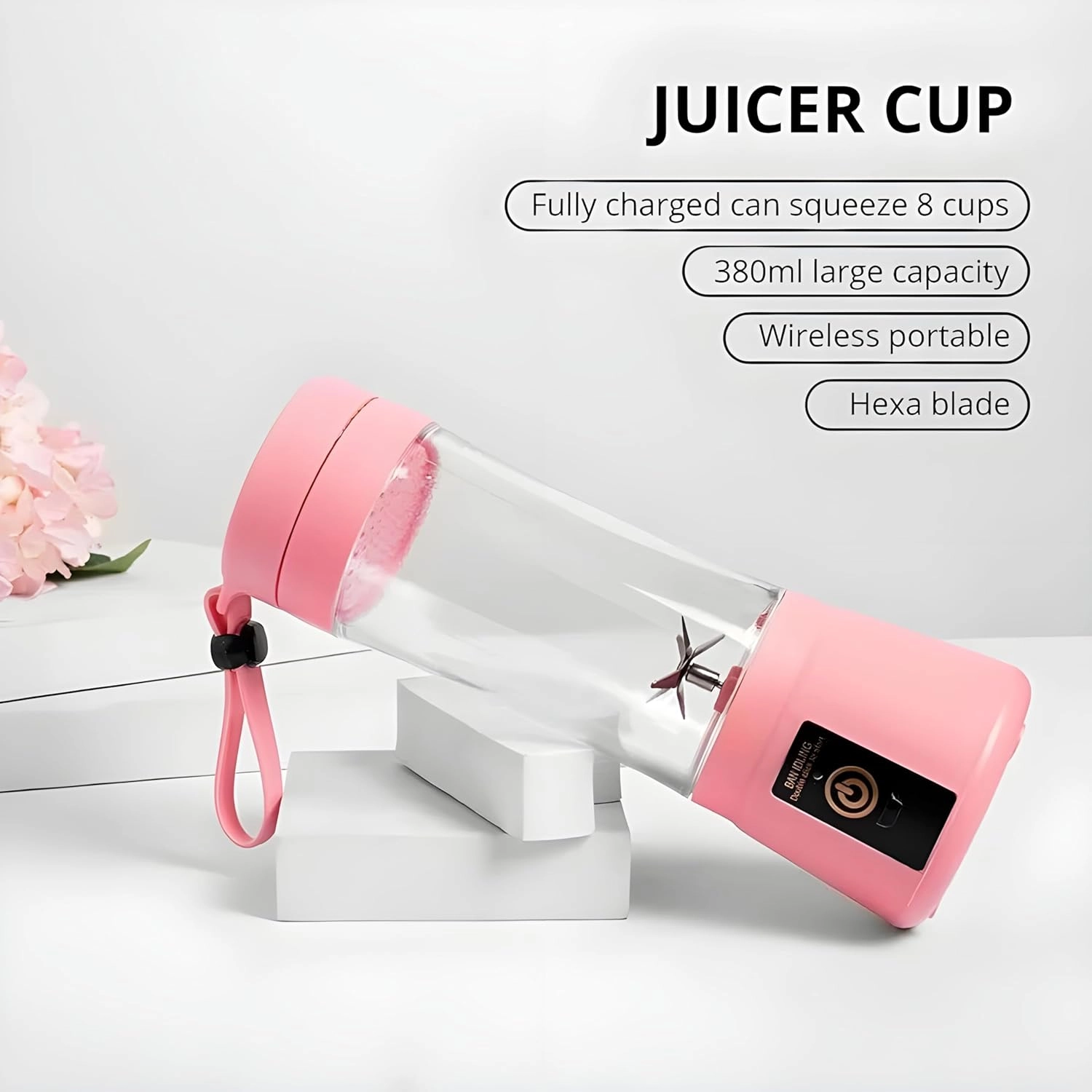 Mini Portable Blender - 6 Blade USB Rechargeable