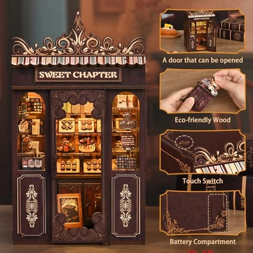 DIY Miniature Dollhouse Kit - 3D Wooden Dessert Bar