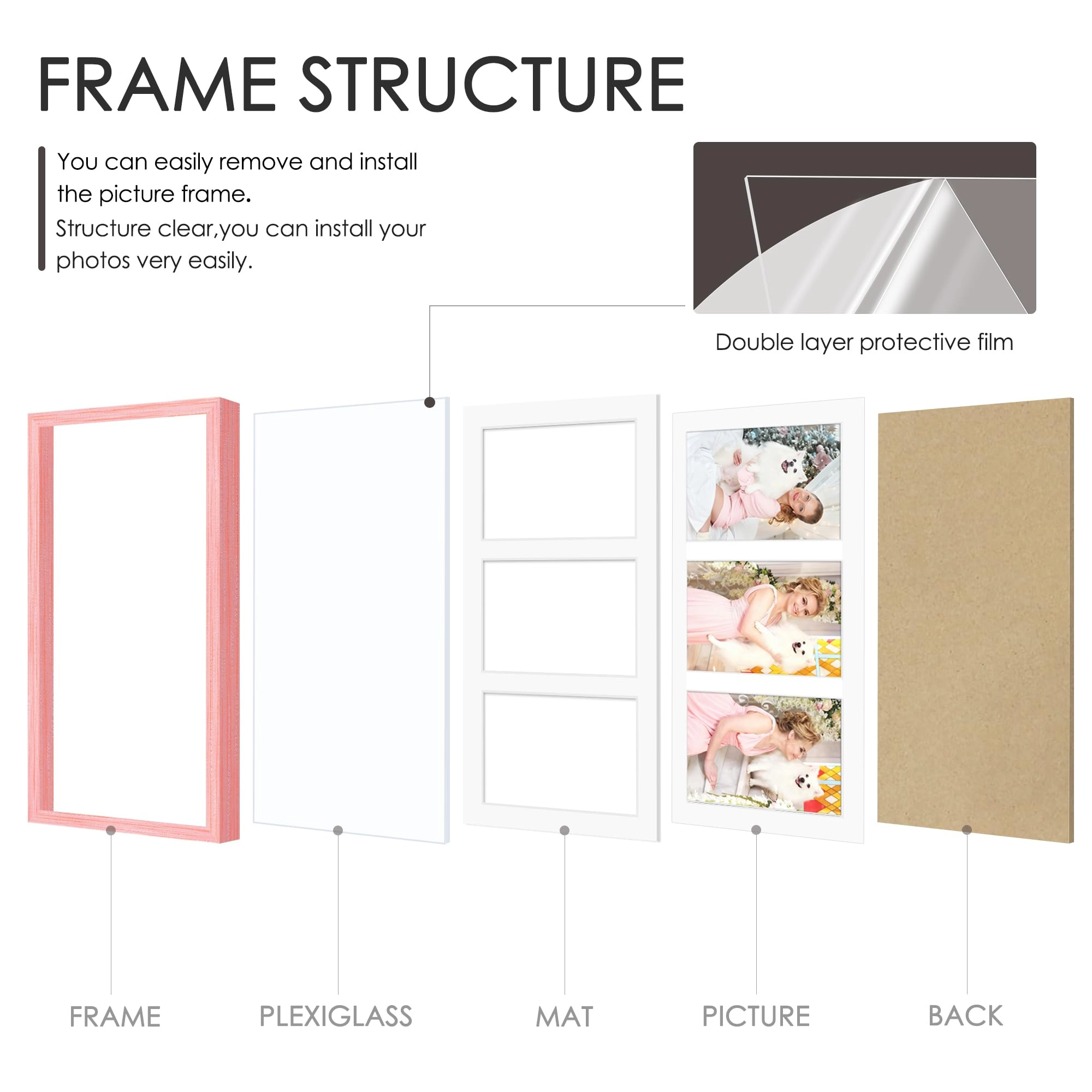 Collage Picture Frame - 8x14 3
