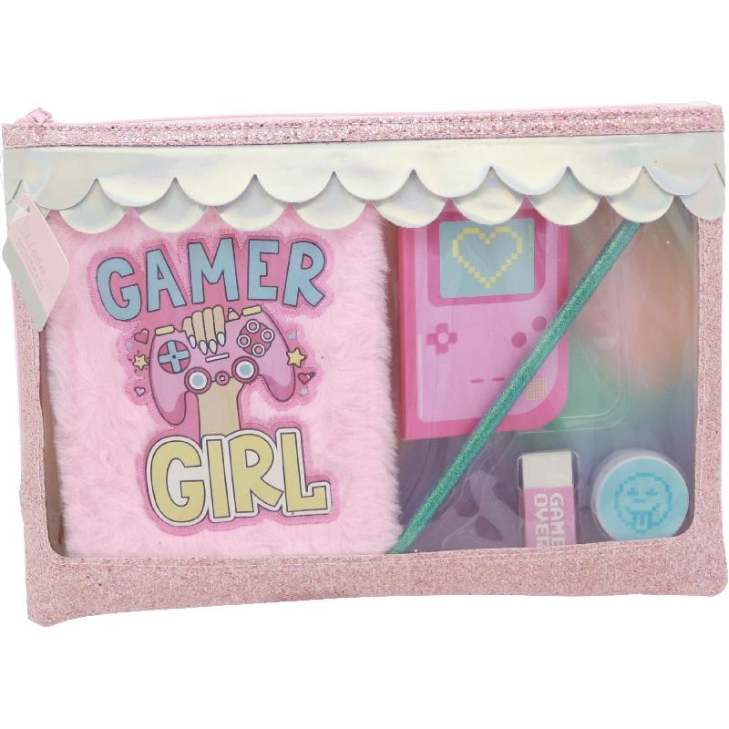 Girl Game Stationery Set - 6 Items