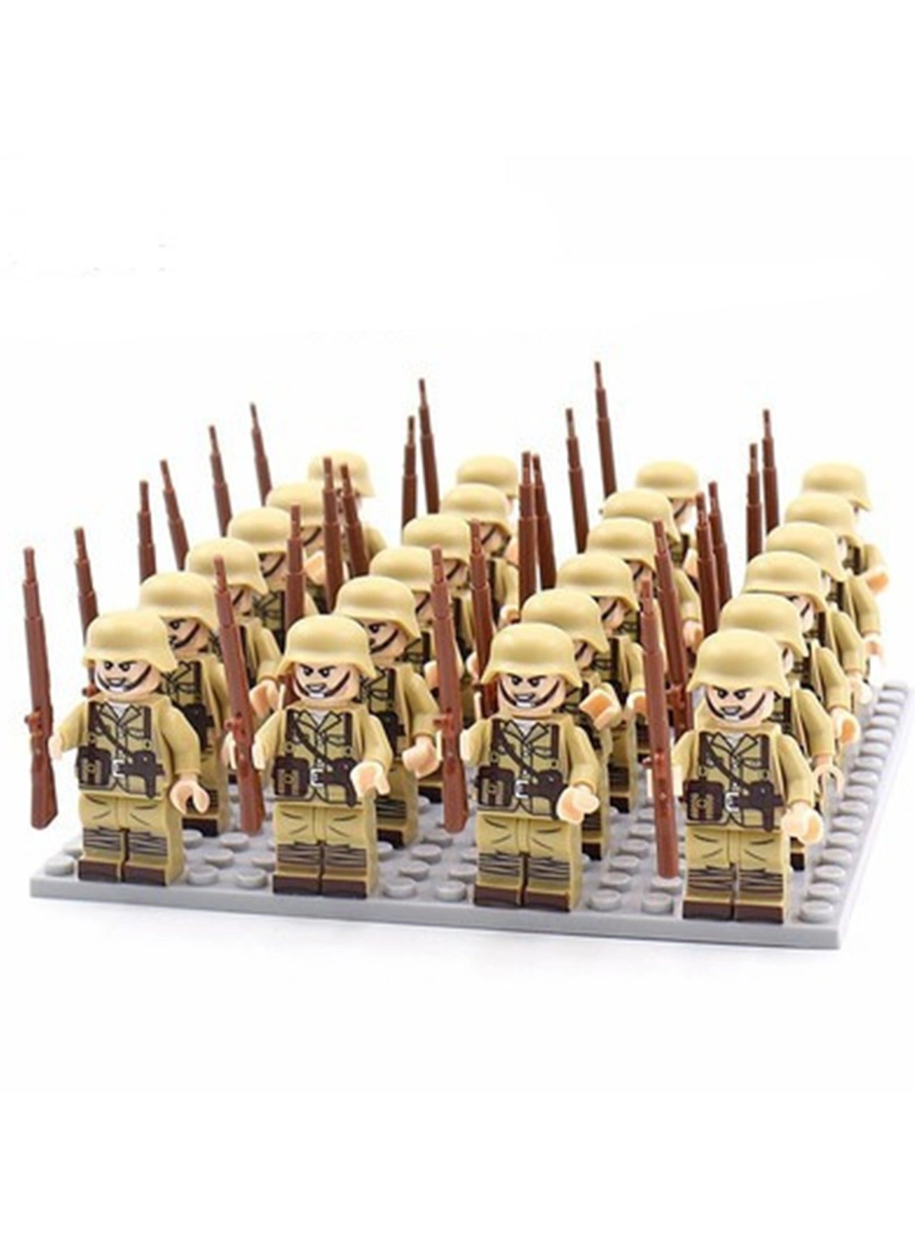 Army Block - Blue New Eighth Route Army Array 24 pcs