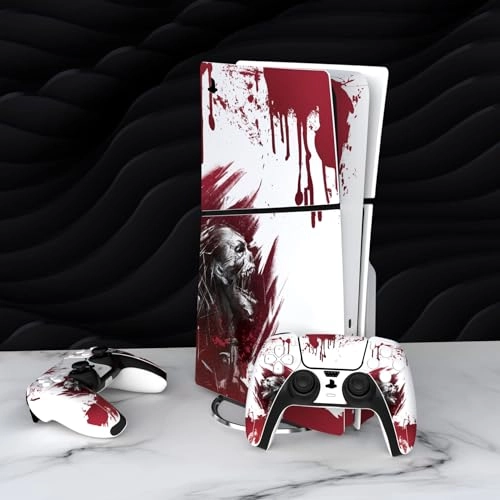Skin Stickers for PS5 Slim - Vinyl Blood Zombie