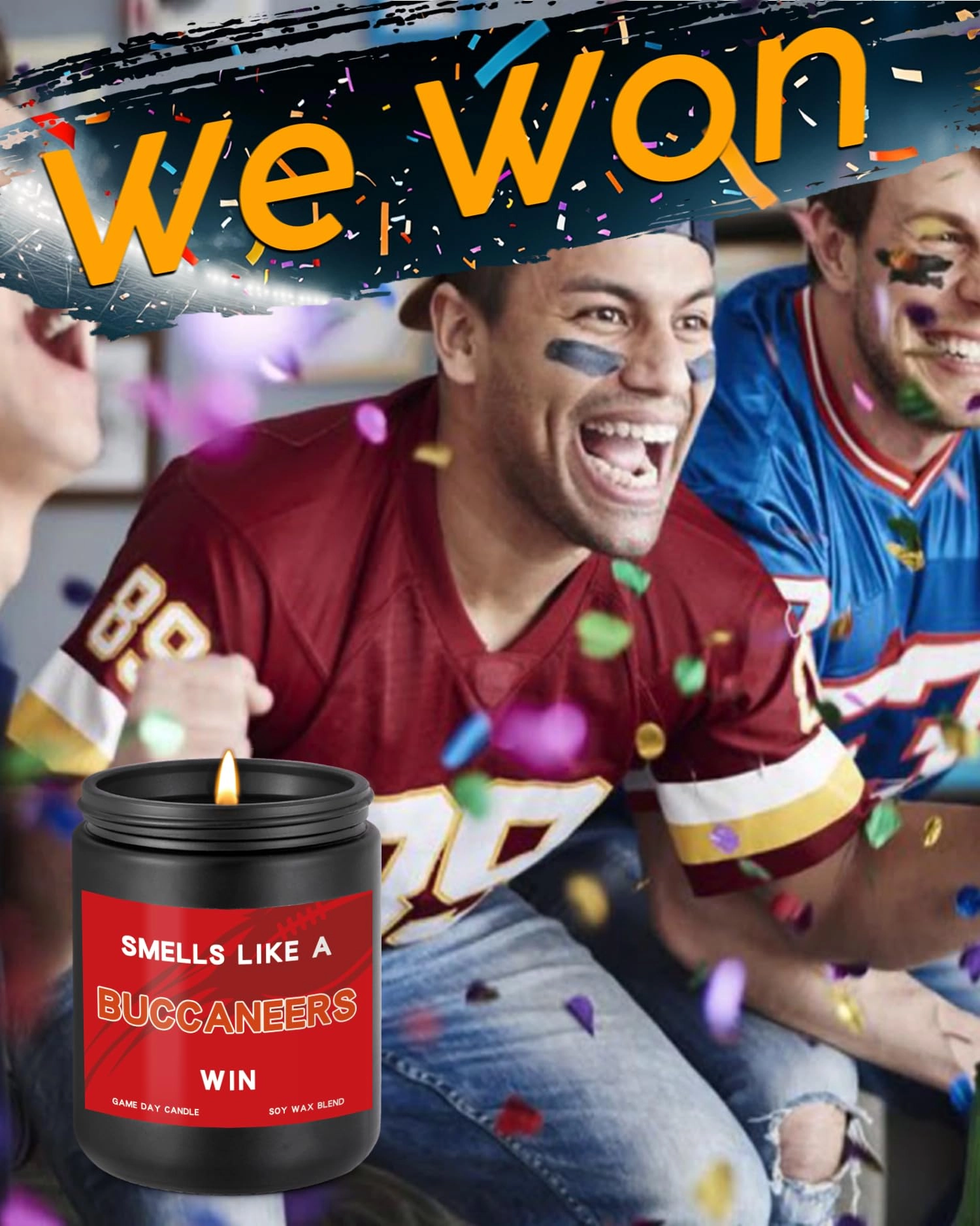 Smells Like A Buccaneers Win Scented Candle - Lavender 1