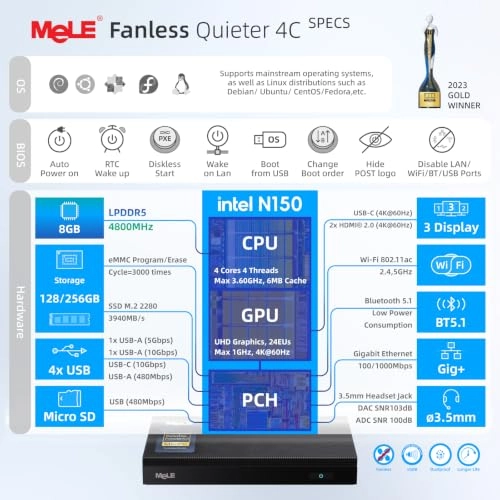 Quieter4C - 8GB 128GB N150