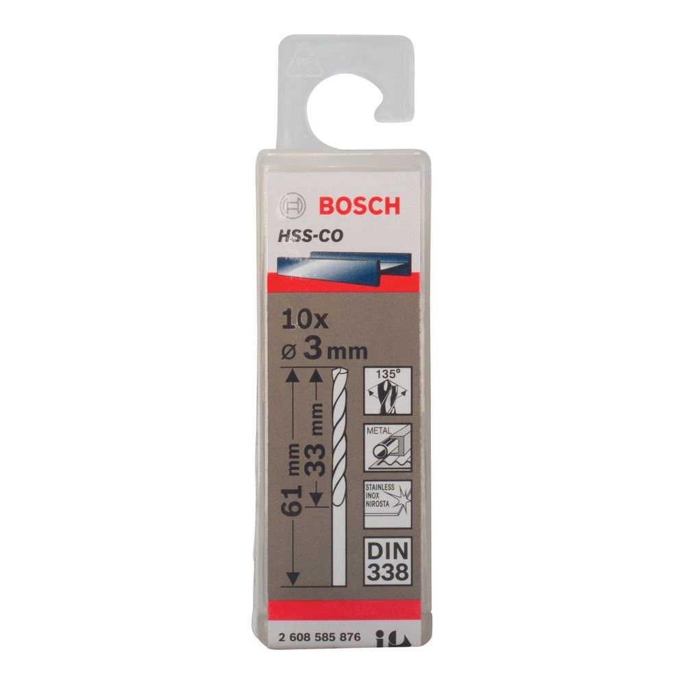 Bosch 2608585876 - 10 piece(s) HSS-Co 3.0 mm