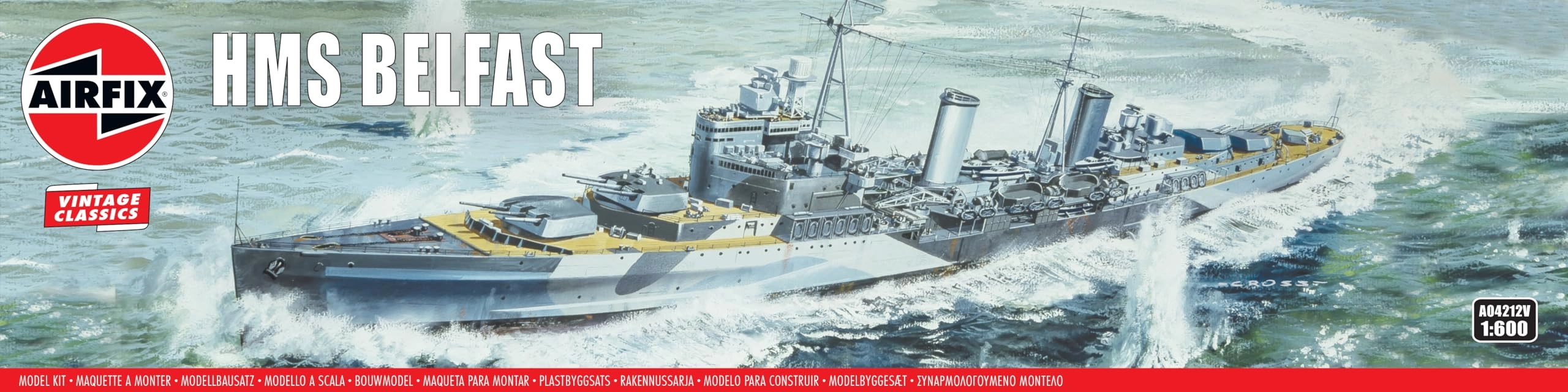Airfix HMS Belfast Model Kit (A04212V) - 1:600