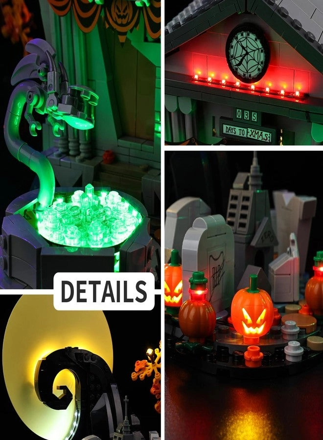 Tim Burton's The Nightmare Before Christmas LED Lighting Set (21351) - Continuous Light Kit Compatible with Lego Harry Potter