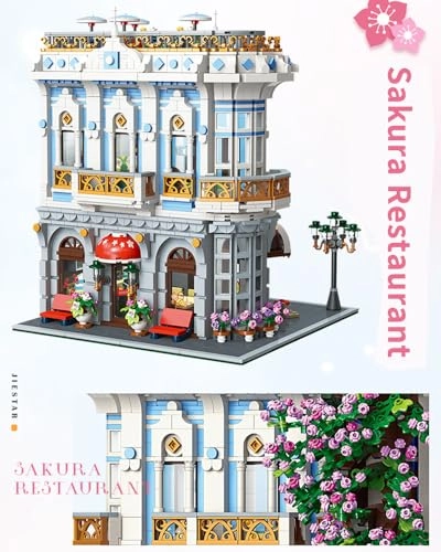 Romantic Sakura Restaurant - 3725 pcs Architecture